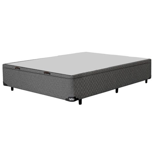 Base Box para Colchão de Casal Itaflex Universal com Baú 40,5x138x188 cm - Grafite Chumbo