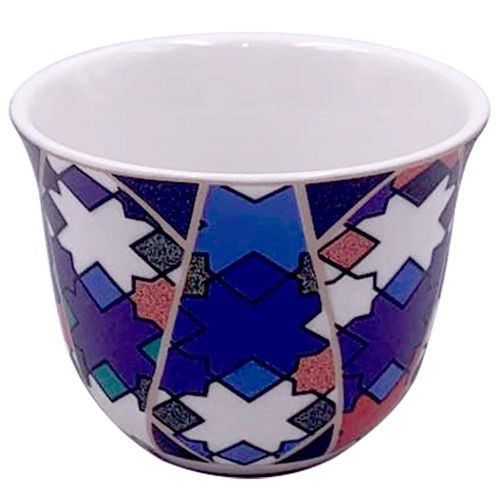 Conjunto com 6 Copos para Café L’Hermitage Pérsia em New Bone China Estampado - 70 ml