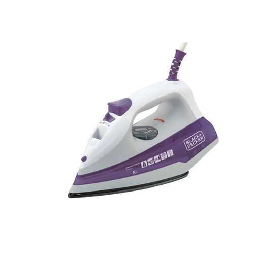 Ferro a Vapor Black+Decker FX1000 com Spray – Branco/Roxo 110V