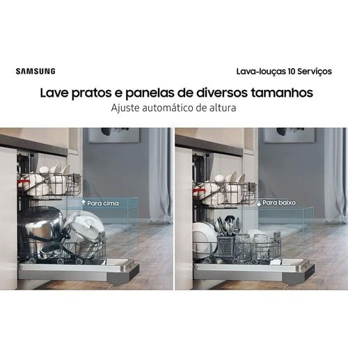 Lava-Louças Samsung DW50C6070FS/AZ 10 Serviços com Display de LED 110V – Inox