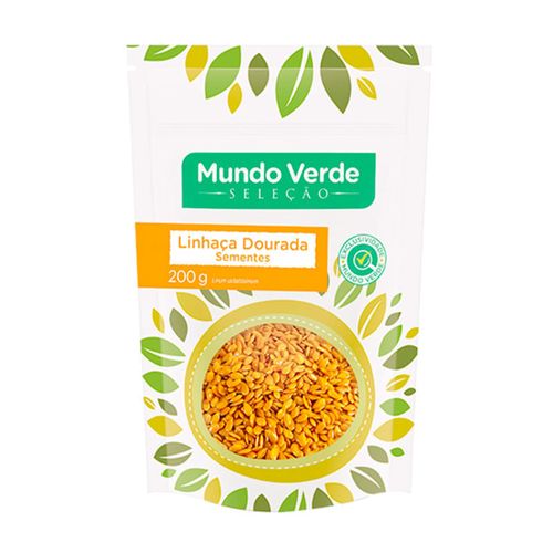 Superfood Semente de Linhaça Dourada Mundo Verde Seleção 200g