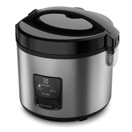 Panela Elétrica de Arroz Electrolux Efficient ERC20 por Rita Lobo com Trava de Segurança 3,5L – Inox e Preta 220V