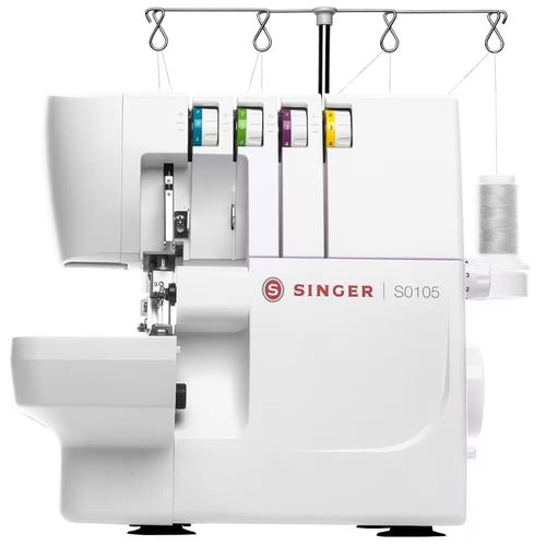 Máquina de Costura Overloque Singer 6 Pontos S0105 - Branca 220V