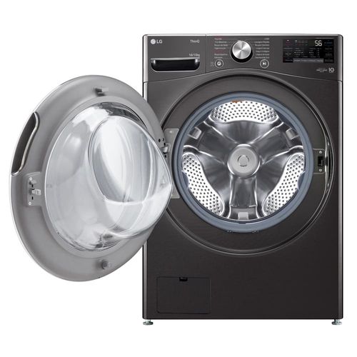 Lava e Seca LG 18Kg/10Kg com Inteligência Artificial AI DD™ e Wi-Fi WD18BV2S6B – Black Inox 110V