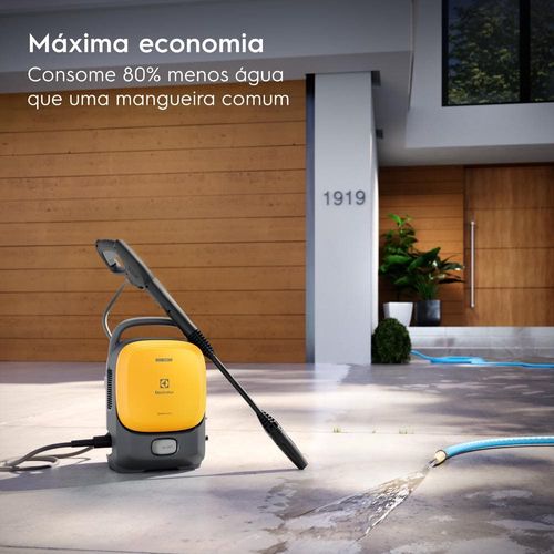 Lavadora de Alta Pressão Electrolux EasyWash 1400W com 1650PSI, Engate Rápido, Bico Vario e Sistema Stop Total 220V