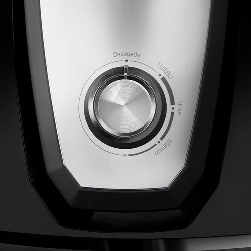 Ventilador de Mesa/Parede Wap Flow Turbo com 8 pás, 3 velocidades e 180W - Preto e Cinza 110V