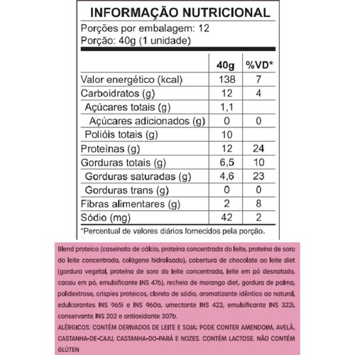 Bold Thin Trufa De Morango Bold Snacks 40g