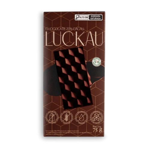 Barra Choco 70% Luckau 75g