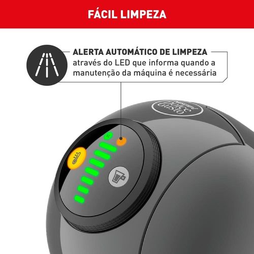 Máquina de Café Arno Nescafé Dolce Gusto Genio Basic DGS5 Multi bebidas, Digital e Automática - Grafite 220V