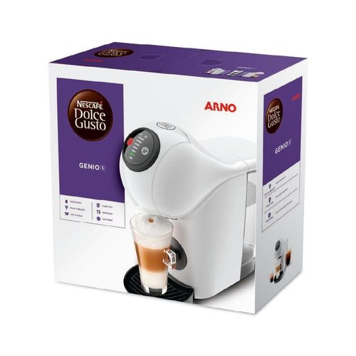 Máquina de Café Arno Nescafé Dolce Gusto Genio Basic DGS1 Multi bebidas, Digital e Automática - Branca 220V