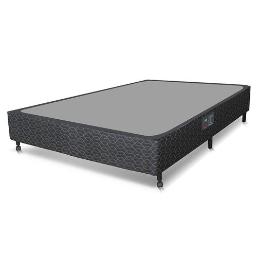 Base Box para Colchão de Casal Castor Class 39x128x188 cm - Cinza/Preto