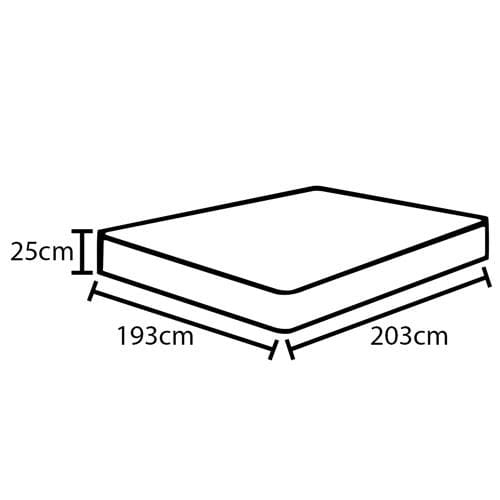 Colchão King Castor Sleep Class Híbrido com Euro Pillow e Molas Ensacadas 25x193x203 cm - Branco, Cinza e Marrom