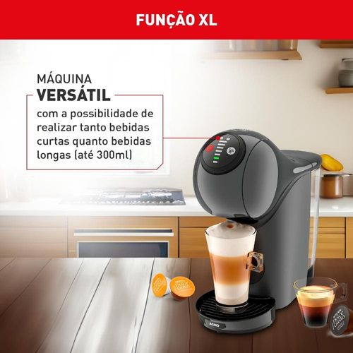 Máquina de Café Arno Nescafé Dolce Gusto Genio Basic DGS5 Multi bebidas, Digital e Automática - Grafite 110V