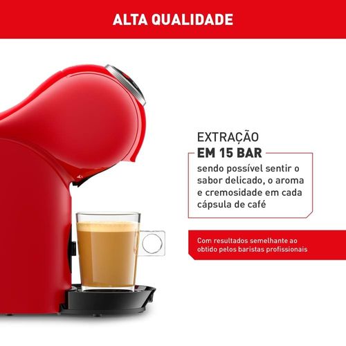 Máquina de Café Arno Nescafé Dolce Gusto Genio S Plus DGS3 Multi bebidas, Digital e Automática – Vermelha 110V