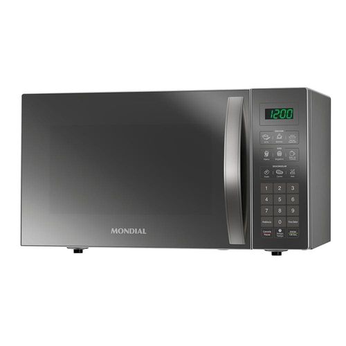 Forno de Micro-ondas Mondial Line MO-02-34-E com Função Manter Aquecido Cinza Espelhado - 34L 220V