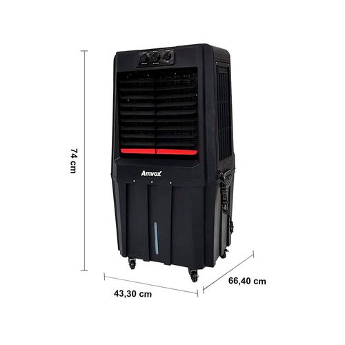 Climatizador de Ar Amvox ACL 9022 Frio 190W com 3 Velocidades – Preto 220V