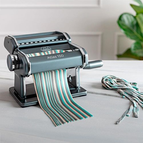 Máquina de Macarrão Atlas 150 Marcato 3 Tipos de Massa - Cinza