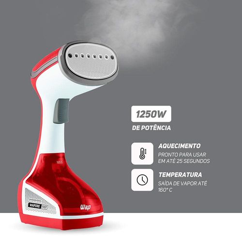 Vaporizador Portátil Wap Wapore Fast 1250 W – Branco/Vermelho/Cinza 110V