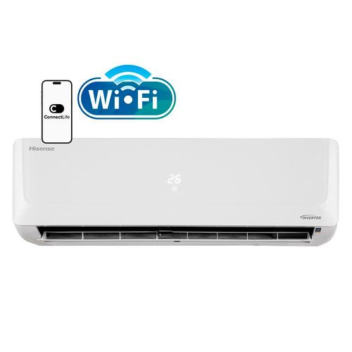 Ar-Condicionado Split Hisense AS-09TW2RLD com Tecnologia Inverter 9.000 BTUs R-32 Frio 220V – Branco