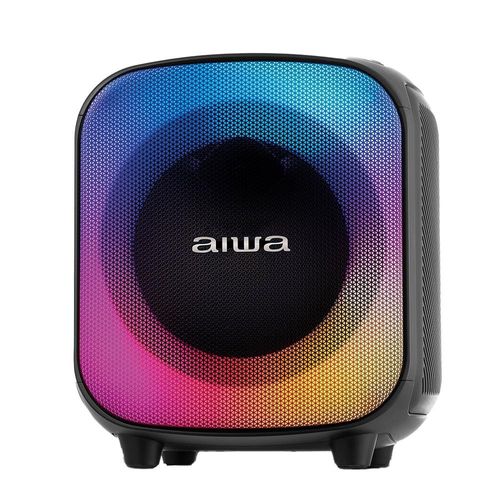 Caixa de Som Partybox Aiwa PB-07 com Bluetooth, Iluminação RGB, Entrada USB, Entrada para Cabo Auxiliar e Entrada para Micro SD - 100W RMS - Bivolt