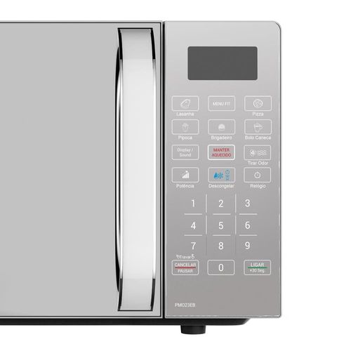 Forno de Micro-ondas Philco PMO23EB com Menu FIT 20 Litros - Branco e Prata 220v