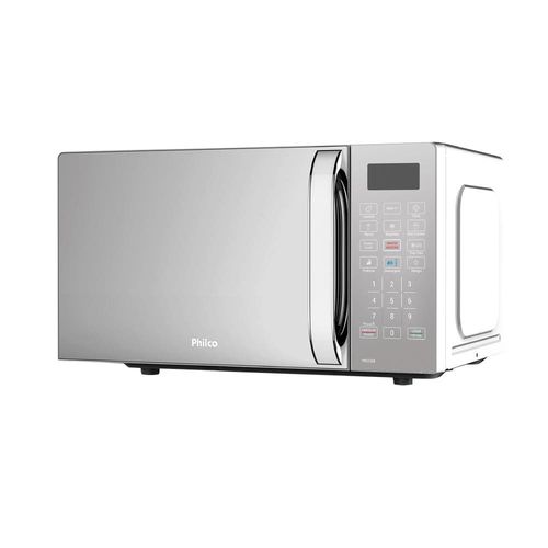 Forno de Micro-ondas Philco PMO23EB com Menu FIT 20 Litros - Branco e Prata 220v