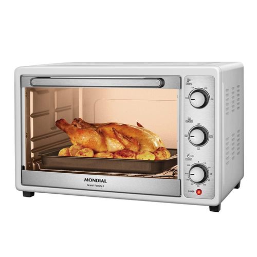 Forno Elétrico Mondial Line Grand Family II FR-52-W com 52 Litros – Branco/Inox 220V