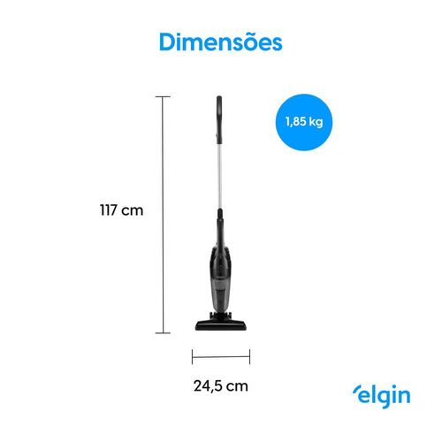 Aspirador de Pó Vertical Elgin Perfect Clean II com Filtro HEPA, Reservatório e Coletor Transparente - 1200W 110V