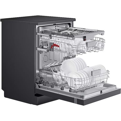 Lava-louças Samsung Black Inox com 14 Serviços, Limpeza Silenciosa e Display LED - 220V
