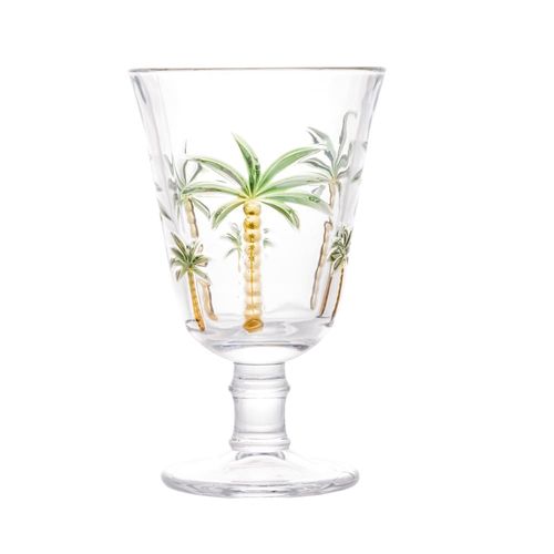 Conjunto de Taças Lyor 240 ml em Cristal Palm Hand Paiting - 6 Peças