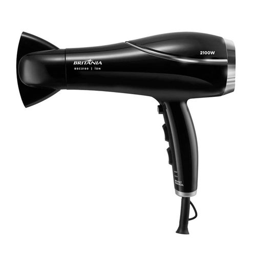 Secador de Cabelos Britânia BSC2150 com Tourmaline Íon Bivolt - 2100W