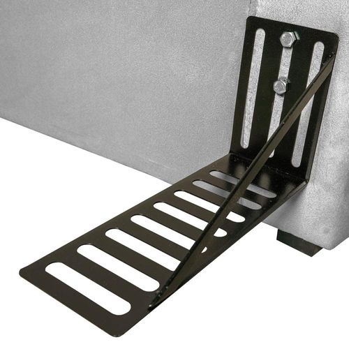 Cabeceira para Cama Solteiro Hellen Lara com Revestimento Platinum - 90cm de largura Grafite