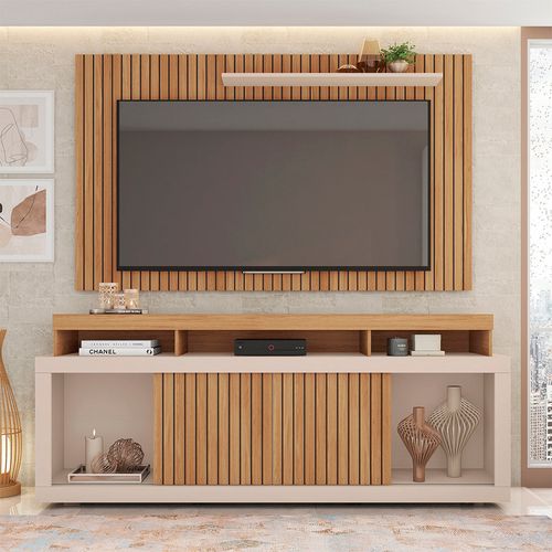Rack com Painel para TV até 60 Polegadas New Oscar Caemmun