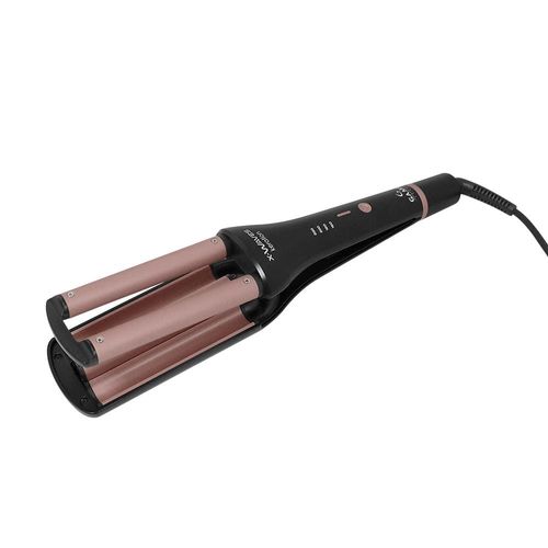 Modelador de Cachos GA.MA Italy X-Waves Keration 220°C com Cabo Giratório Rose/Preto – Bivolt