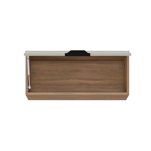 Armário de Geladeira Demóbile Firenze com 1 Porta Basculante - Amêndola/Nude Prime TX