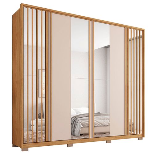 Guarda Roupa Casal Orfeus Lux com Espelhos 6 Portas 6 Gavetas Caemmun
