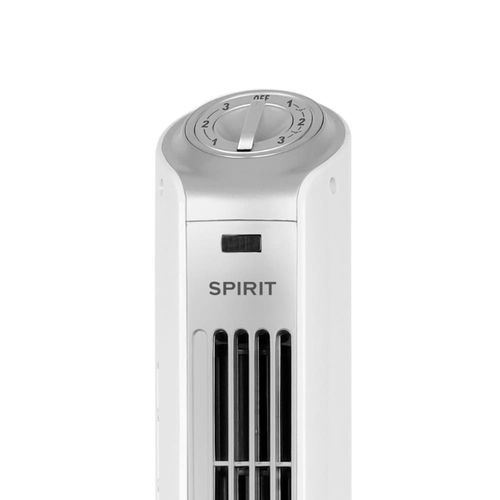 Ventilador de Torre 90cm Spirit Easy 40W de Potência e 3 Velocidades - Branco/Prata 220V