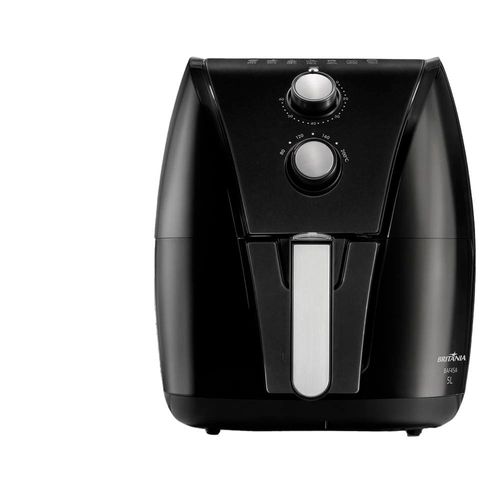 Fritadeira Elétrica Sem Óleo Air Fryer Britânia BAF45A com Revestimento Antiaderente Gold 5L - Preta 220V