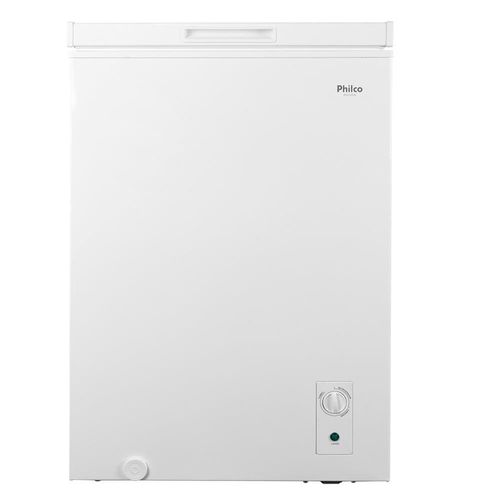 Freezer Horizontal Philco PFH105B Pés com Rodízio, 1 Porta, R600a e Degelo Manual Branco - 99 litros 220V