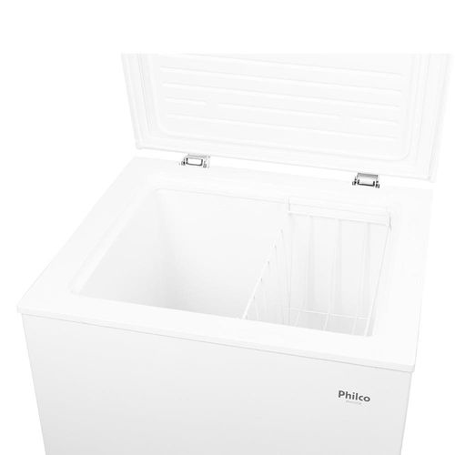Freezer Horizontal Philco PFH105B Pés com Rodízio, 1 Porta, R600a e Degelo Manual Branco - 99 litros 220V