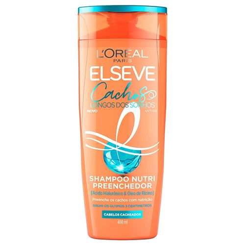 Shampoo Nutri Preenchedor Loreal Paris Elseve Cachos Longos dos Sonhos 400ml