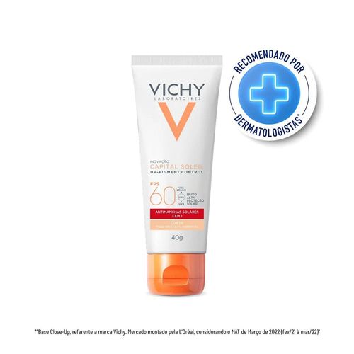 Protetor Solar Facial Vichy Hydra Matte Cor 1.0 Fps 60 40g