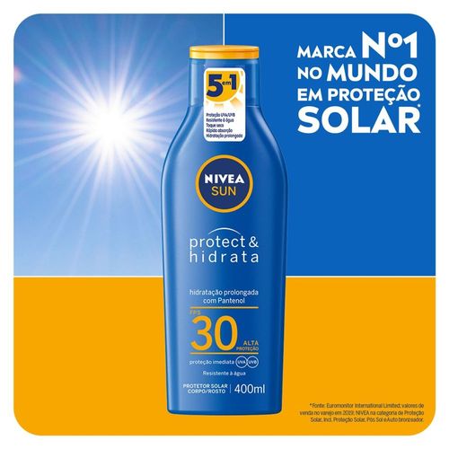 Protetor Solar Nivea Sun Protect & Bronze FPS 30 400 ml