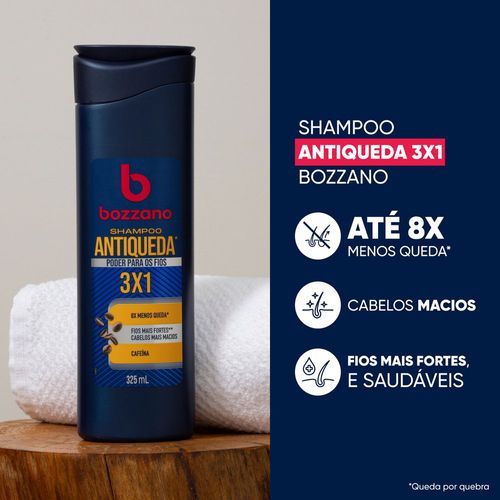 Shampoo Bozzano Antiqueda 3 em 1 325ml