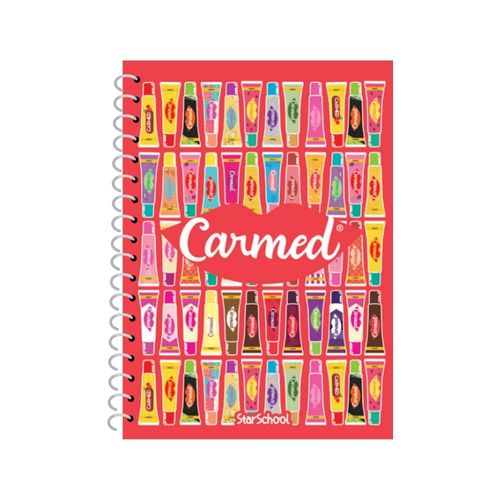 Caderno Carmed Capa Dura 10 Matérias 160 Folhas Sortido