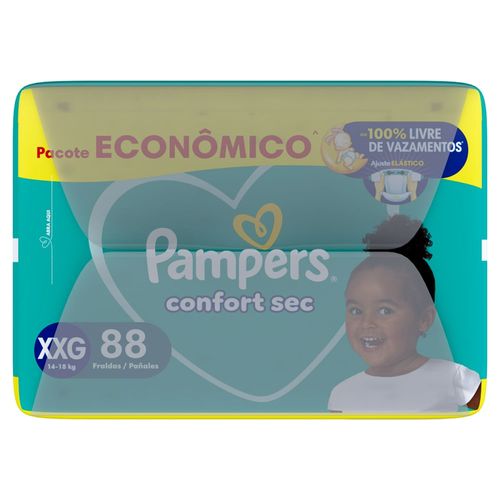 Fralda Descartável Pampers Confort Sec XXG 88 Unidades