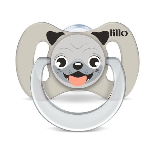 Chupeta Lillo Funny Animais Cachorro Silicone Tamanho 2