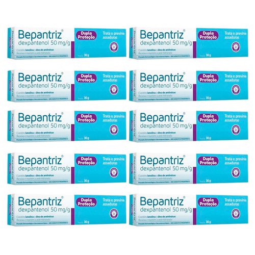 Kit com 10 Bepantriz 50mg Pomada 30g cada