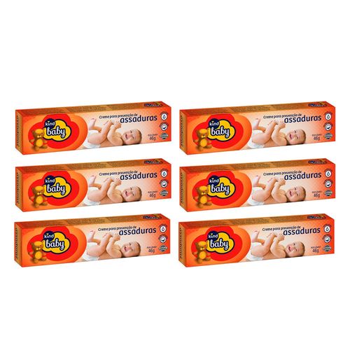 Kit 6 Pomada Kind Baby Prevenção de Assaduras 46g cada
