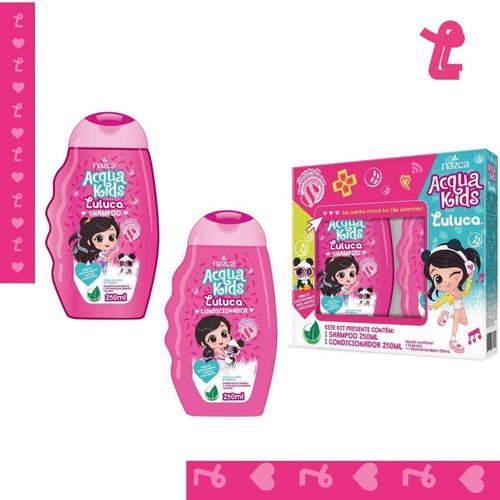 Shampoo + condicionador Infantil Acqua Kids Luluca 250ml